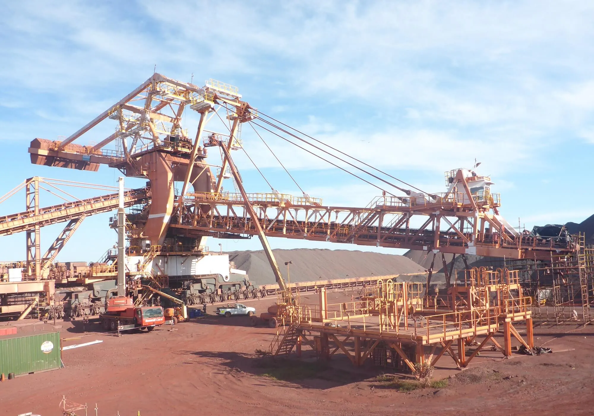 mine site stacker
